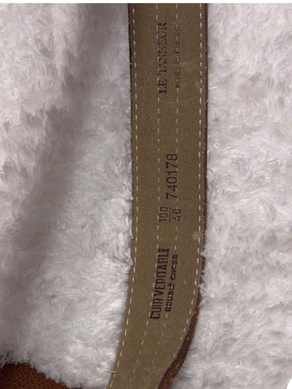 Rolland Garros Le Tanneur Leather Belt Bag Tan/Green - Picture 7 of 10